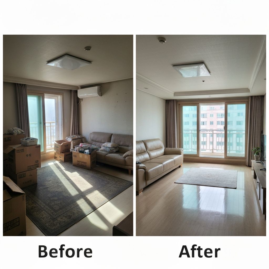 청소 전후 비교