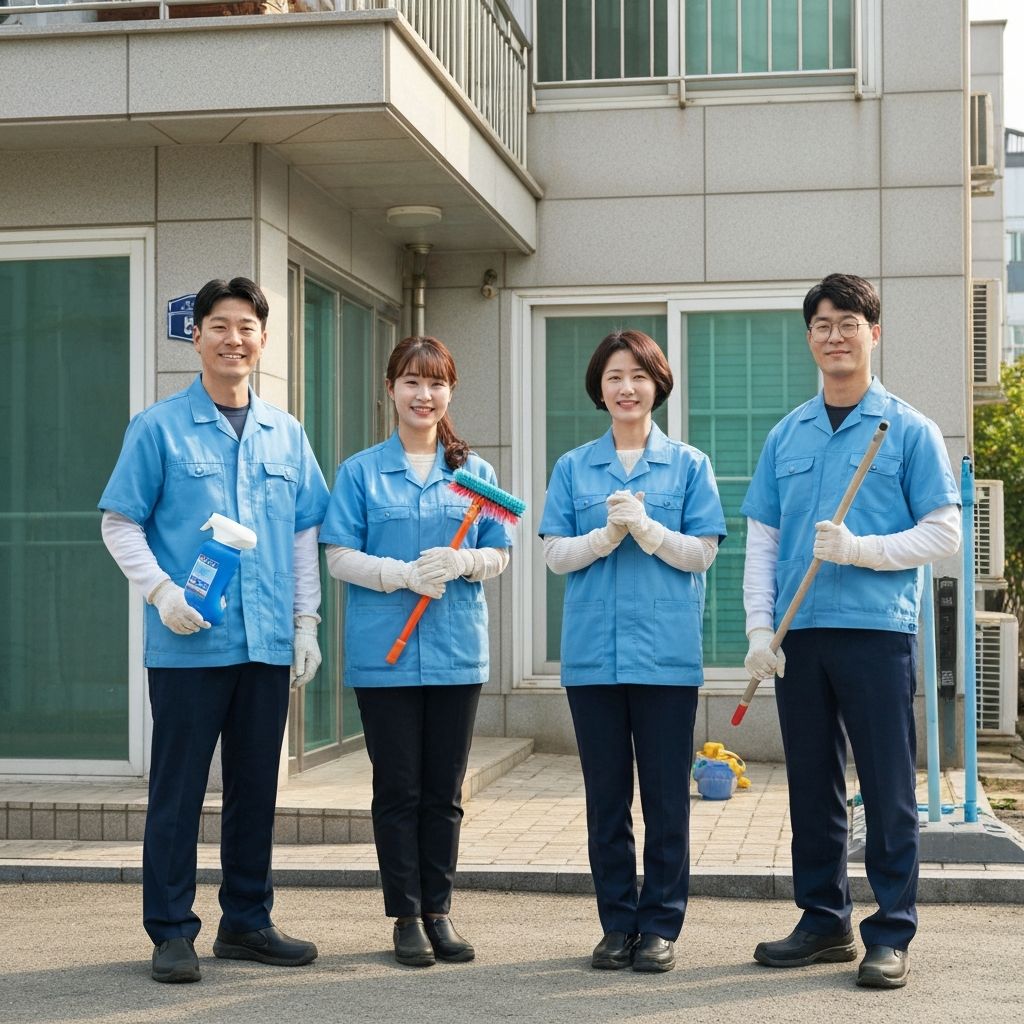 함박웃음 전문 청소팀